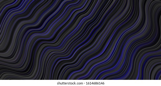 Dark Blue, Red vector layout with curves. Colorful illustration, which consists of curves. Design for your business promotion.