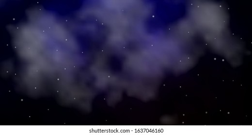Dark Blue, Red vector layout with bright stars. Colorful illustration with abstract gradient stars. Best design for your ad, poster, banner.