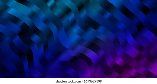 Dark Blue, Red vector layout with wry lines. Colorful illustration, which consists of curves. Pattern for websites, landing pages.