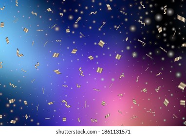 Dark Blue, Red vector layout in New Year style. Simple gradient illustration with Christmas attributes. Pattern for school, grammar websites.