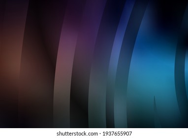 Dark Blue, Red vector layout with wry lines. Shining colorful illustration in simple curve style. Background for cell phone screens.