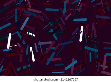 Dark blue, red vector layout with flat lines. Shining colored illustration with narrow lines. Smart design for your business advert.