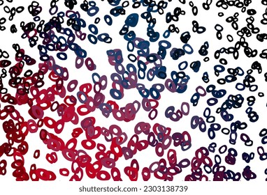 Dark Blue, Red vector layout with circle shapes. Modern abstract illustration with colorful water drops. Pattern for beautiful websites.