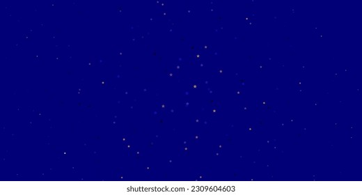 Dark Blue, Red vector layout with bright stars. Shining colorful illustration with small and big stars. Pattern for new year ad, booklets.