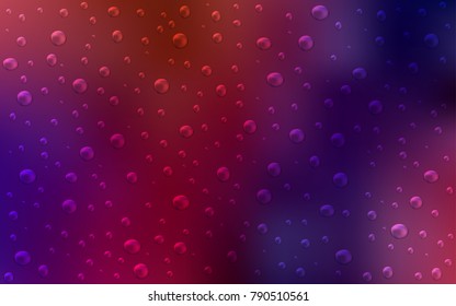 Dark Blue, Red vector layout with circle shapes. Modern abstract illustration with colorful water drops. Beautiful design for your business natural advert.