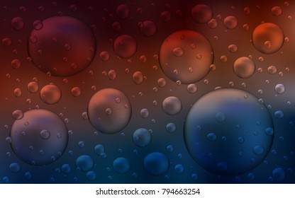 Dark Blue, Red vector layout with circle shapes. Beautiful colored illustration with blurred circles in nature style. Completely new template for your brand book.