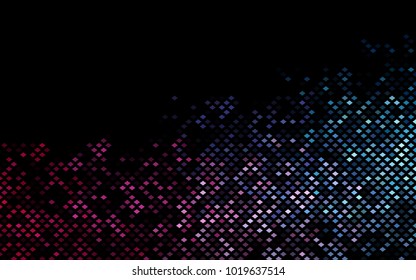 Dark Blue, Red vector low poly background. A sample with a polygonal design. Illustration in polygonal style with repeating squares