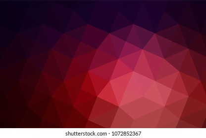 Dark Blue, Red vector low poly layout. Creative geometric illustration in Origami style with gradient. Brand-new design for your business.