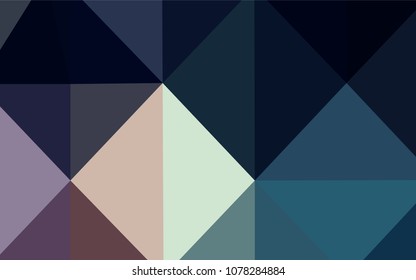 Dark Blue, Red vector low poly layout. A completely new color illustration in a  polygonal style. That pattern can be used as a part of a brand book.