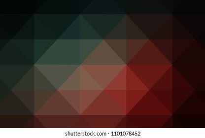 Dark Blue, Red vector low poly layout. Elegant bright polygonal illustration with gradient. Brand new style for your business design.