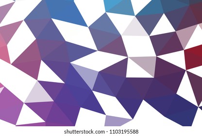 Dark Blue, Red vector low poly low poly. A vague abstract illustration with gradient. The template can be used as a background for cell phones.