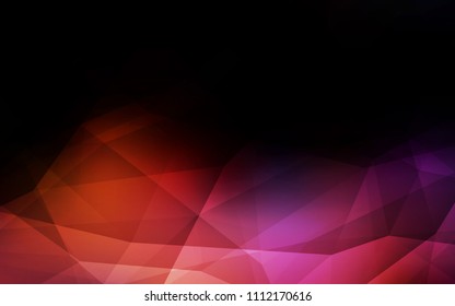 Dark Blue, Red vector low poly layout. Elegant bright polygonal illustration with gradient. Pattern for a brand book's backdrop.