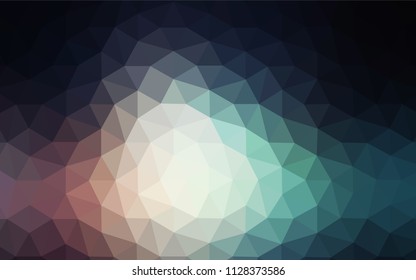 Dark Blue, Red vector low poly texture. Creative illustration in halftone style with triangles. Template for cell phone's backgrounds.