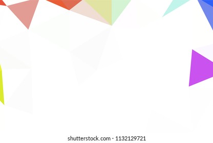 Dark Blue, Red vector low poly layout. Modern abstract illustration with triangles. Template for cell phone's backgrounds.