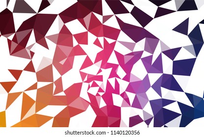Dark Blue, Red vector low poly texture. Creative illustration in halftone style with triangles. A new texture for your web site.
