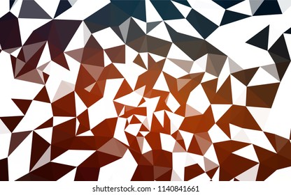 Dark Blue, Red vector low poly cover. Colorful illustration in abstract style with triangles. Pattern for a brand book's backdrop.