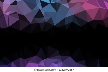 Dark Blue, Red vector low poly layout. Colorful abstract illustration with gradient. A completely new design for your business.
