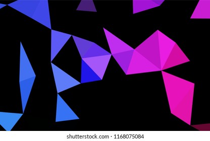 Dark Blue, Red vector low poly layout. An elegant bright illustration with gradient. Brand new style for your business design.
