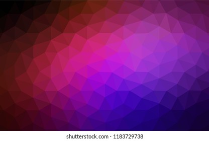 Dark Blue, Red vector low poly texture. Shining colorful illustration with triangles. A new texture for your web site.