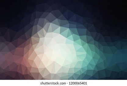 Dark Blue, Red vector low poly layout. Creative geometric illustration in Origami style with gradient. Polygonal design for your web site.