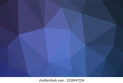 Dark Blue, Red vector low poly texture. Triangular geometric sample with gradient.  Template for cell phone's backgrounds.