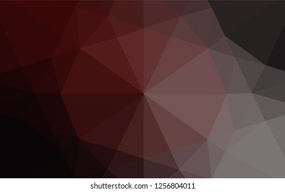 Dark Blue, Red vector low poly layout. Modern geometrical abstract illustration with gradient. The template can be used as a background for cell phones.