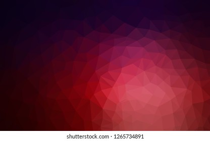 Dark Blue, Red vector low poly layout. Elegant bright polygonal illustration with gradient. Pattern for a brand book's backdrop.