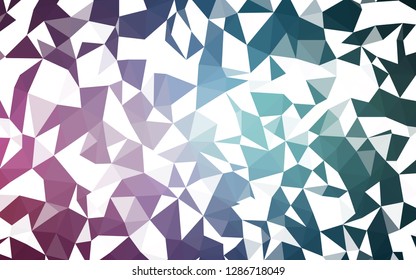 Dark Blue, Red vector low poly cover. A completely new color illustration in a polygonal style. Brand new design for your business.