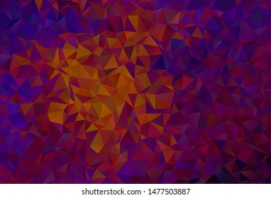 Dark Blue, Red vector low poly texture. A completely new color illustration in a polygonal style. Triangular pattern for your design.