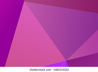 Dark Blue, Red vector low poly background. Shining colorful illustration with triangles. Template for cell phone's backgrounds.