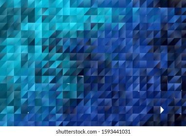 Dark Blue, Red vector low poly background. Triangular geometric sample with gradient.  Pattern for a brand book's backdrop.