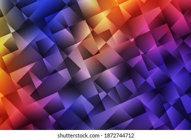 Dark Blue, Red vector low poly layout. A sample with polygonal shapes. A completely new design for your leaflet.