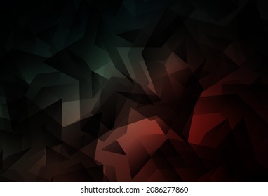 Dunkelblau, roter Vektor, Low-Poly-Struktur. Polygonale abstrakte Illustration mit Farbverlauf. Neue Vorlage für Ihr Markenbuch.