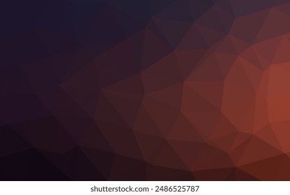 Dark Blue, Red vector low poly texture. Modern geometrical abstract illustration with gradient. New texture for your design.