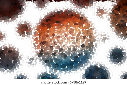 Dark Blue, Red vector low poly background. A sample with a polygonal design. Illustration in polygonal style with repeating squares