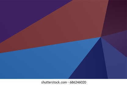 Dark Blue, Red vector low poly pattern. A sample with polygonal shapes. A completely new design for your business.