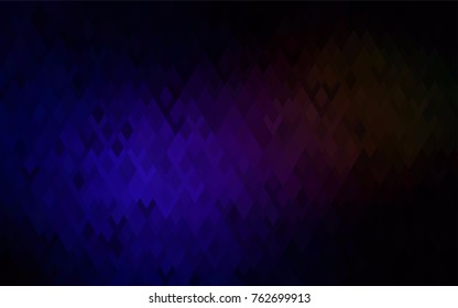 Dark Blue, Red vector low poly background. A sample with a polygonal design. Illustration in polygonal style with repeating squares