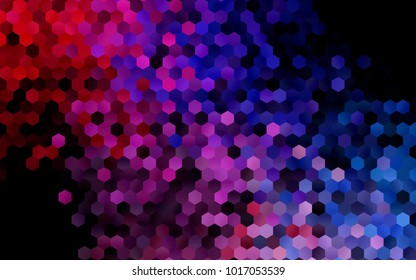 Dark Blue, Red vector modern geometrical abstract background. Texture, brand-new background. Geometric background in Origami style with gradient. 