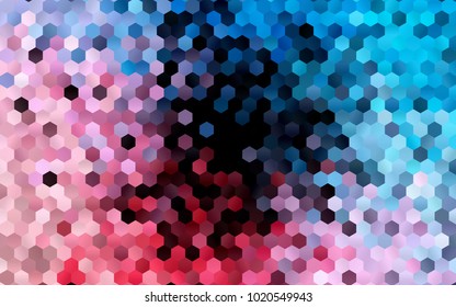 Dark Blue, Red vector modern geometrical abstract background. Texture, brand-new background. Geometric background in Origami style with gradient. 