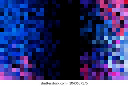 Dark Blue, Red vector modern geometrical background. Abstract template. Geometric pattern in square style with gradient.