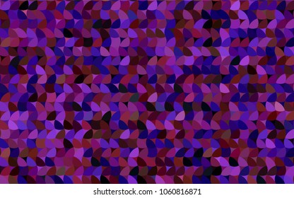 Dark Blue, Red vector modern geometrical circle abstract background. Dotted texture template. Geometric pattern in halftone style with gradient. 