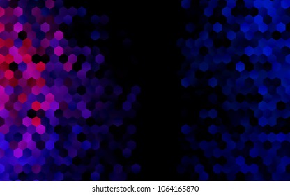 Dark Blue, Red vector modern geometrical abstract background. Texture, brand-new background. Geometric background in Origami style with gradient. 