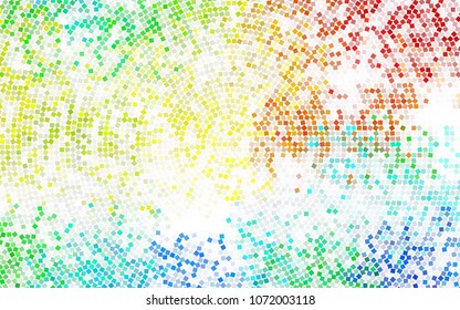 Dark Blue, Red vector modern geometrical background. Abstract template. Geometric pattern in square style with gradient.