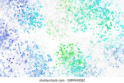 Dark Blue, Red vector modern geometrical background. Abstract template. Geometric pattern in square style with gradient.