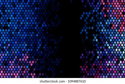 Dark Blue, Red vector modern geometrical background. Abstract template. Geometric pattern in square style with gradient.