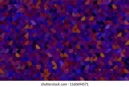 Dark Blue, Red vector modern geometrical circle abstract background. Dotted texture template. Geometric pattern in halftone style with gradient. 