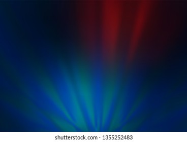 Dark Blue, Red vector modern elegant background. Colorful illustration in abstract style with gradient. The template for backgrounds of cell phones.