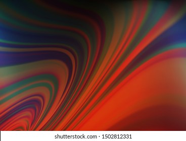 Dark Blue, Red vector modern bokeh pattern. Colorful abstract illustration with gradient. A new texture for your design.