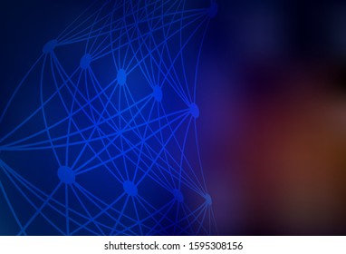 Dark Blue, Red vector modern elegant backdrop. Shining colorful illustration in smart style. Blurred design for your web site.
