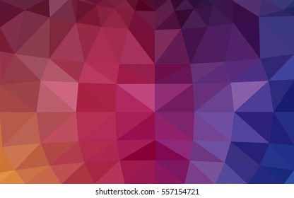 Dark Blue Red vector modern geometrical abstract background. Texture, seamless background. Geometric background in Origami style with gradient. 